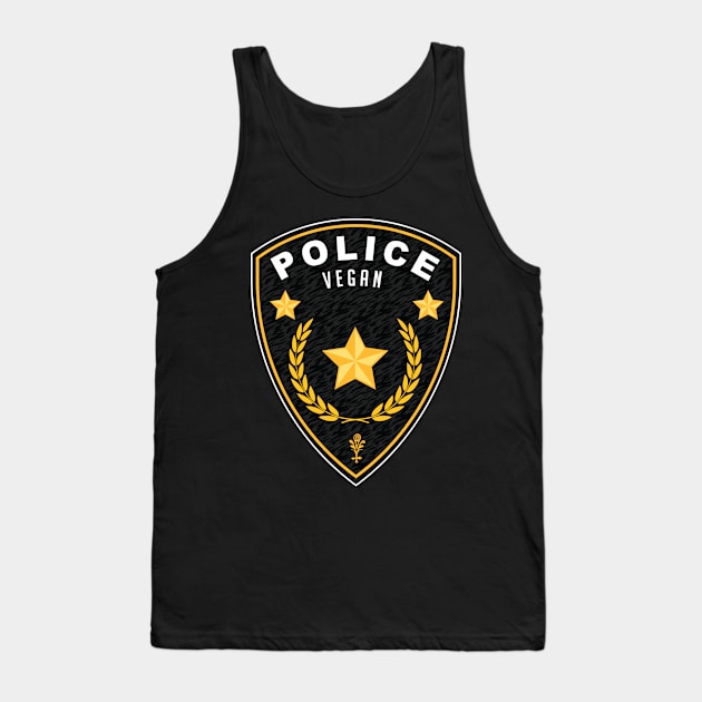 Vegan Police Tank Top by janvimar